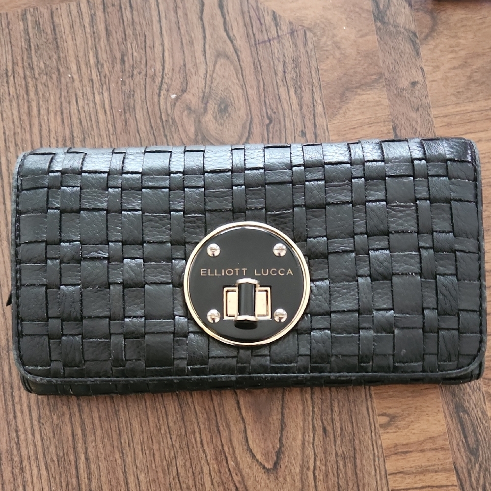 Elliott Lucca Woven Leather Wallet